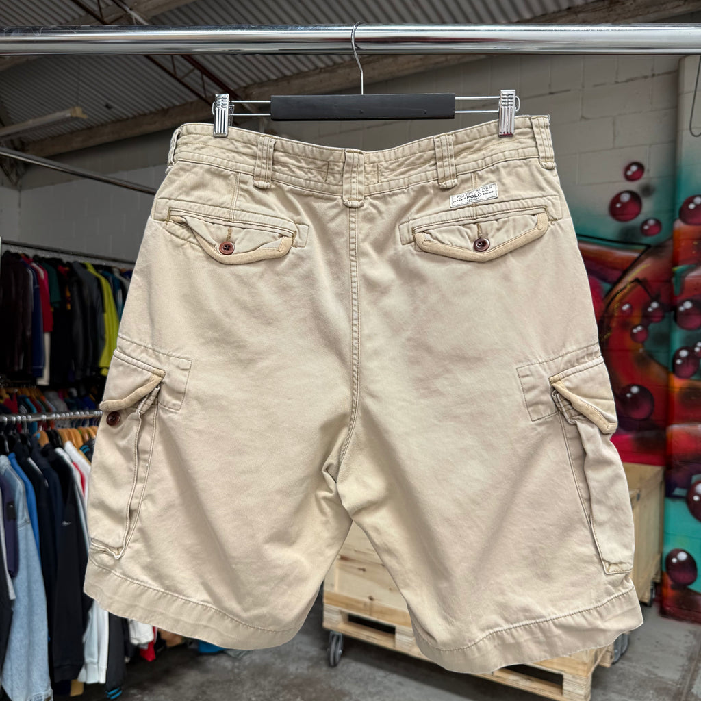 1990'S POLO RALPH LAUREN CARGO SHORTS - 34