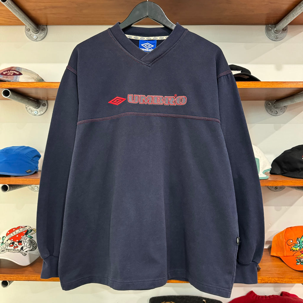 2000'S UMBRO EMBROIDERED SWEATSHIRT - L