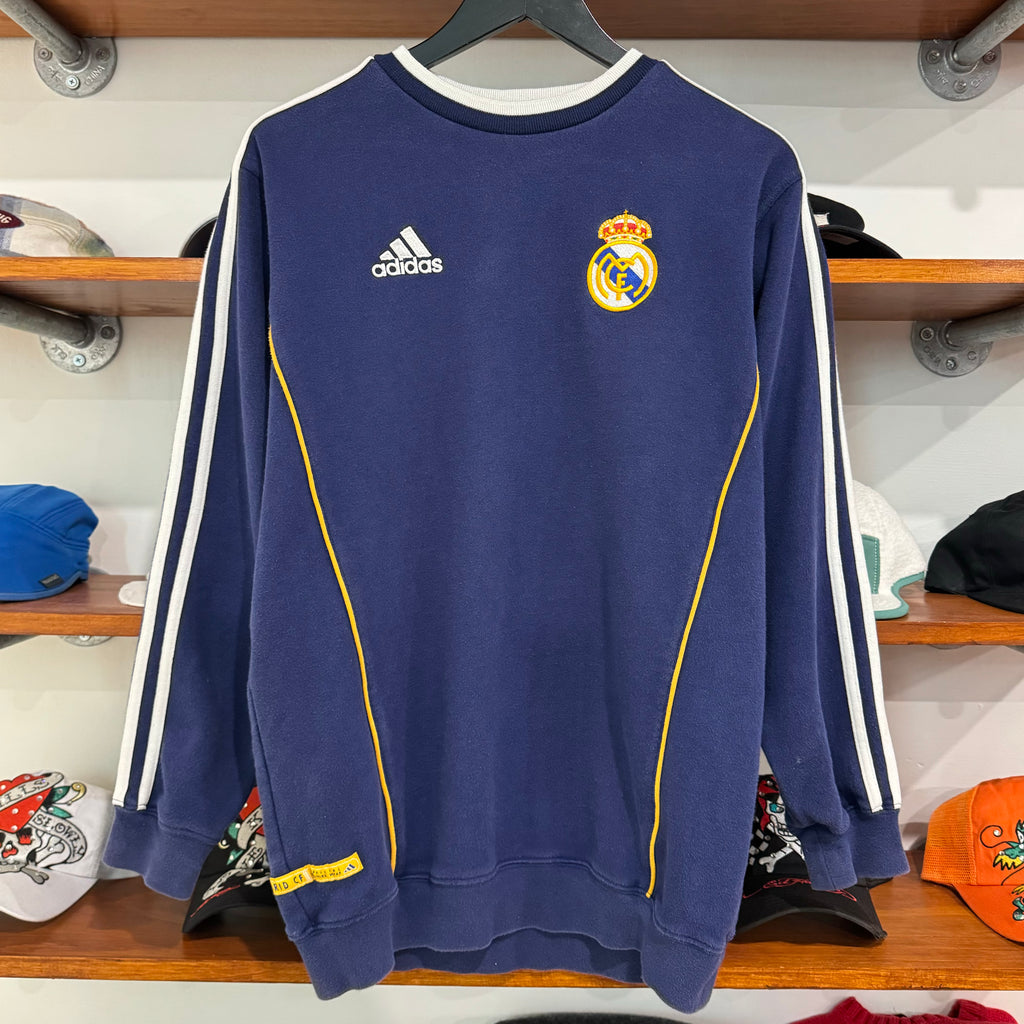 1999 ADIDAS REAL MADRID FOOTBALL SWEATSHIRT - M