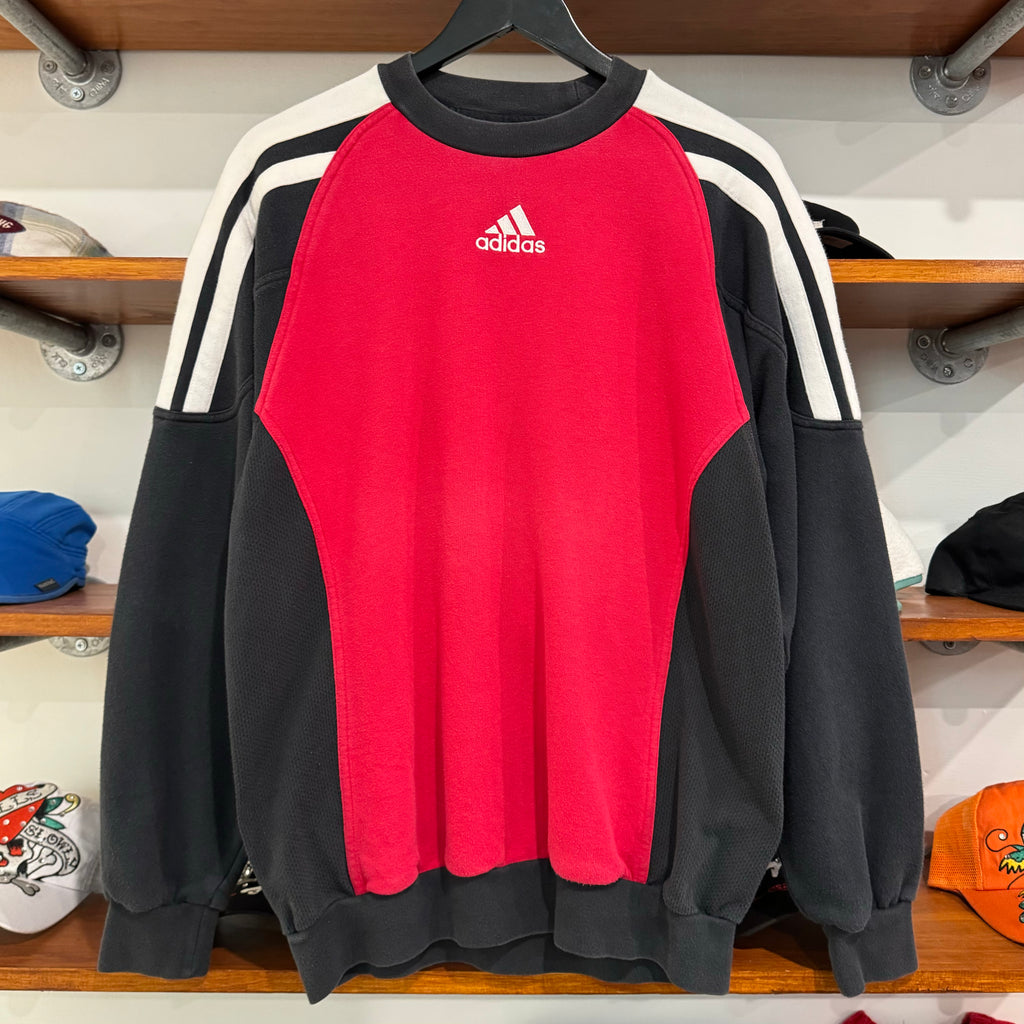 2002 ADIDAS 3-STRIPE PANELS SWEATSHIRT - M