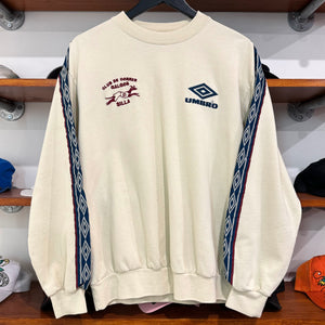 1990'S UMBRO 'CLUB DE CORROR GALGOS' GREYHOUND RACING SWEATSHIRT - M