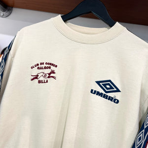 1990'S UMBRO 'CLUB DE CORROR GALGOS' GREYHOUND RACING SWEATSHIRT - M