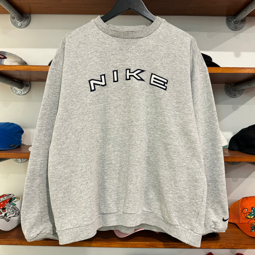 1990'S NIKE SPELLOUT SWEATSHIRT - L