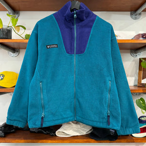 1990'S COLUMBIA TWO-TONE FLEECE JACKET - M/L