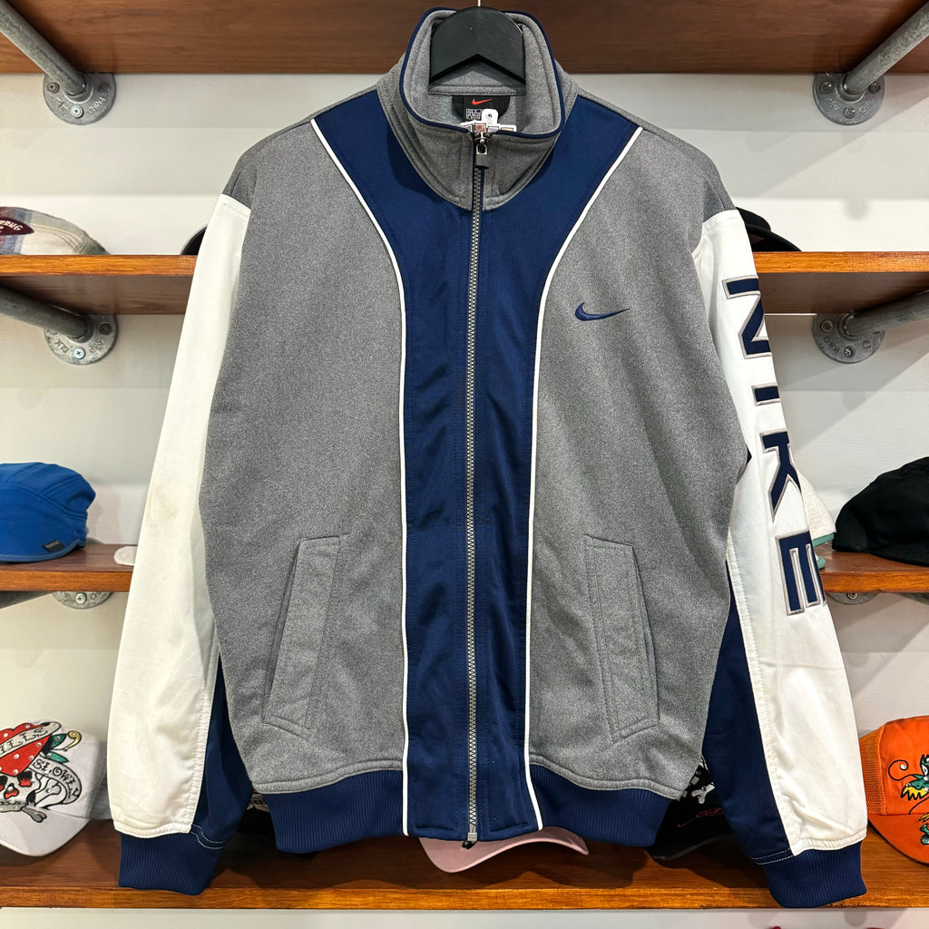 1990'S NIKE PANELS SATIN JACKET - M