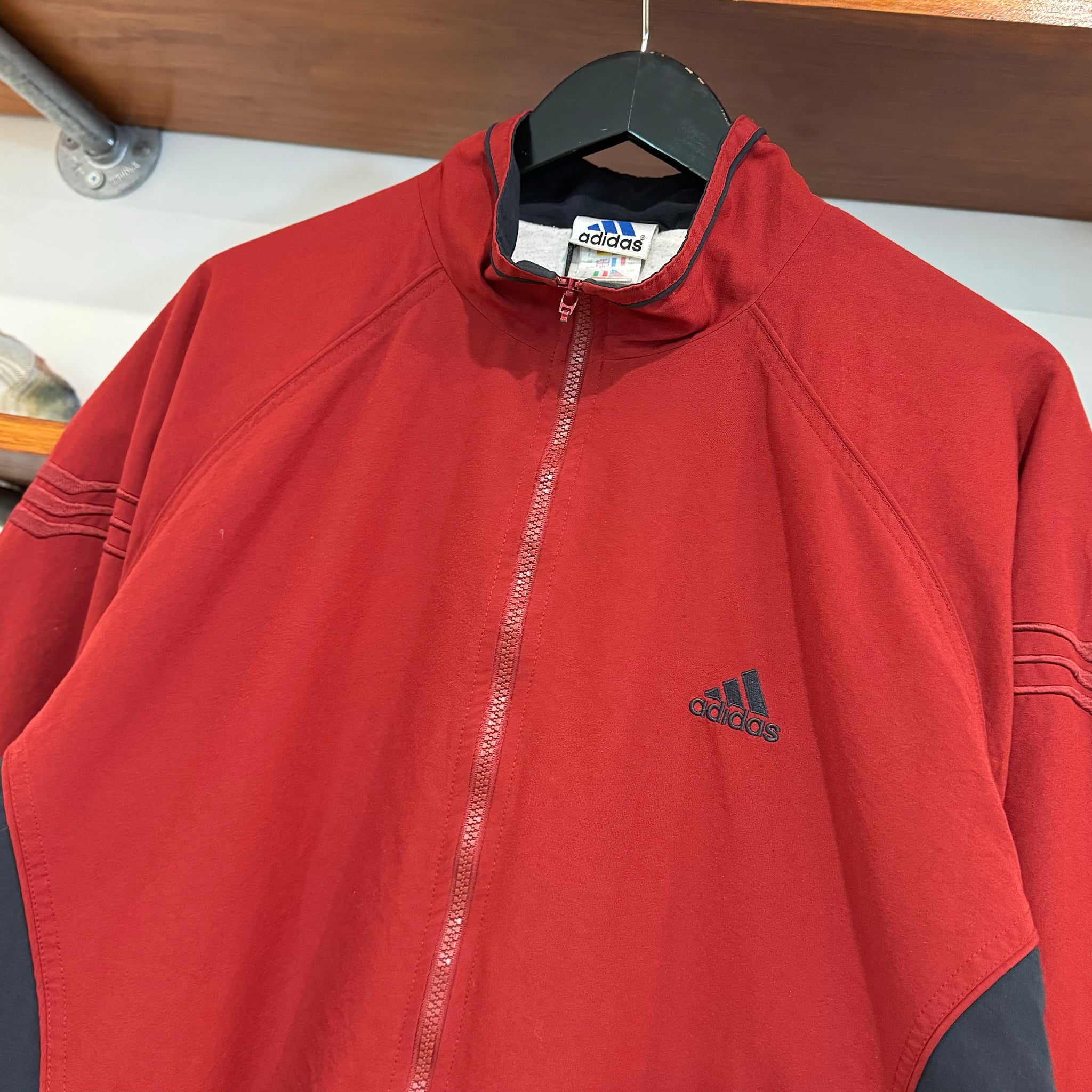 2000 ADIDAS LOGO PANELS JACKET - L/XL