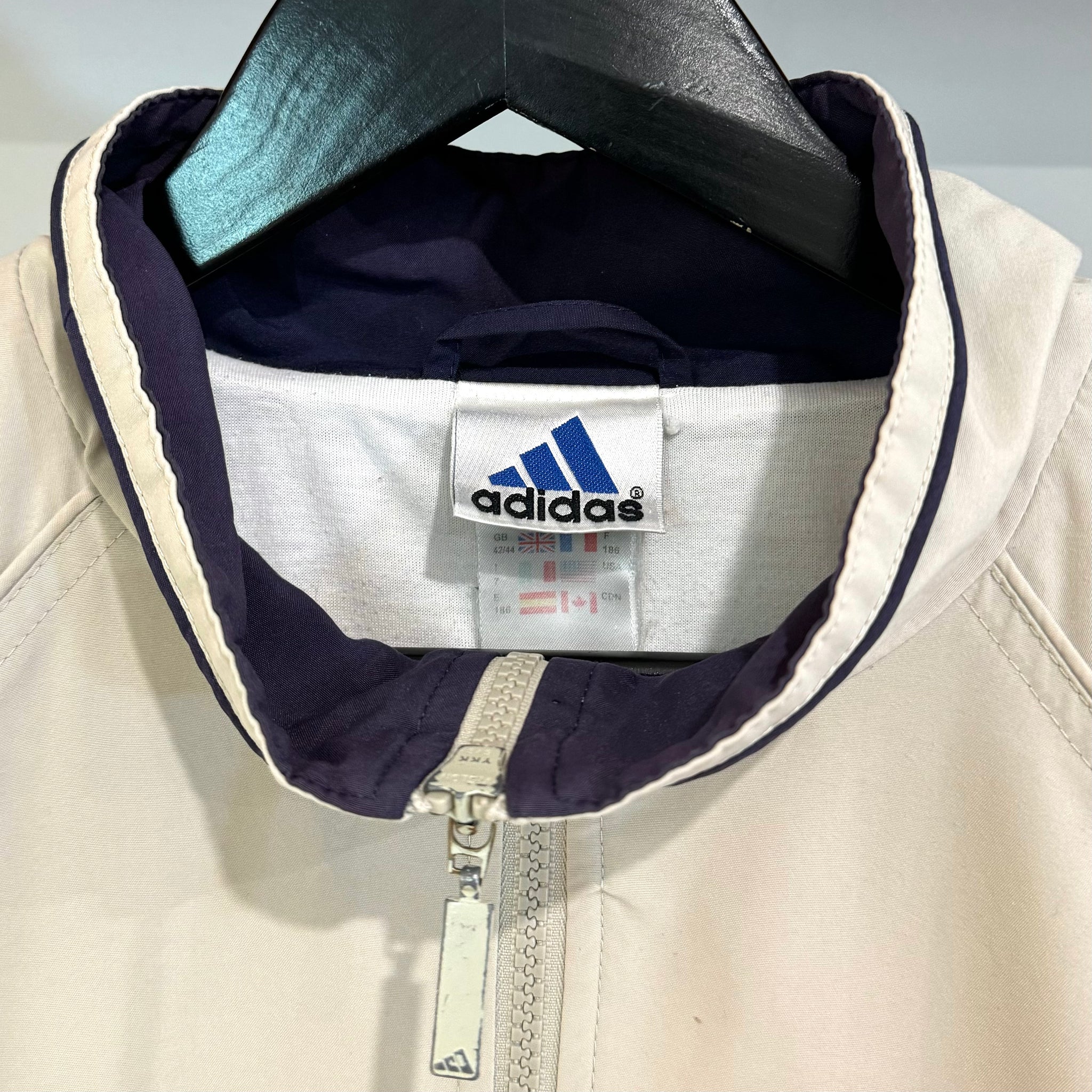 2000 ADIDAS LOGO PANELS JACKET - XL