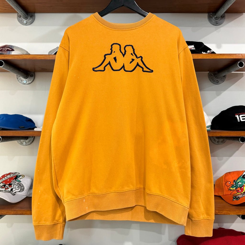 1990'S KAPPA LOGO EMBROIDERED SWEATSHIRT - L