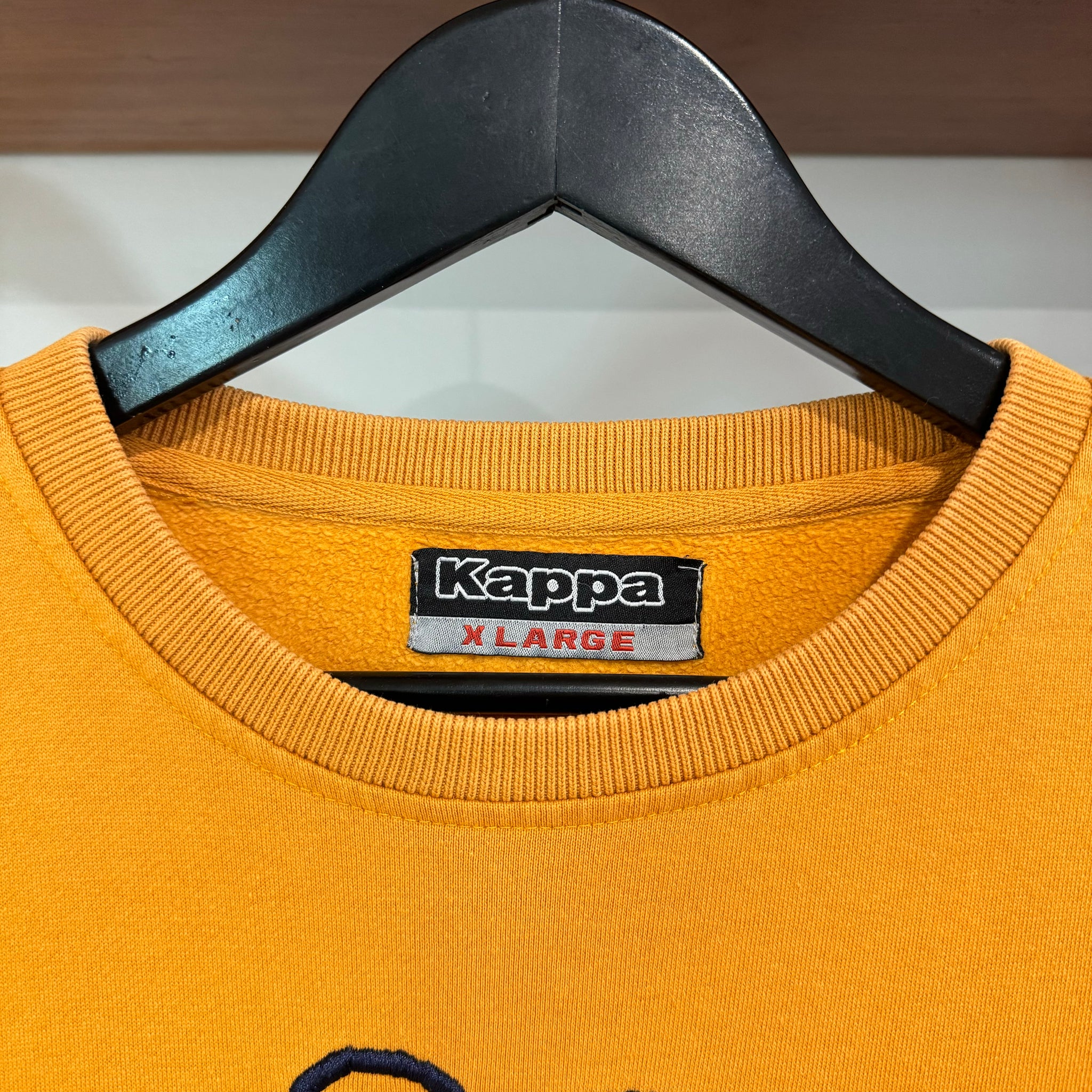 1990'S KAPPA LOGO EMBROIDERED SWEATSHIRT - L