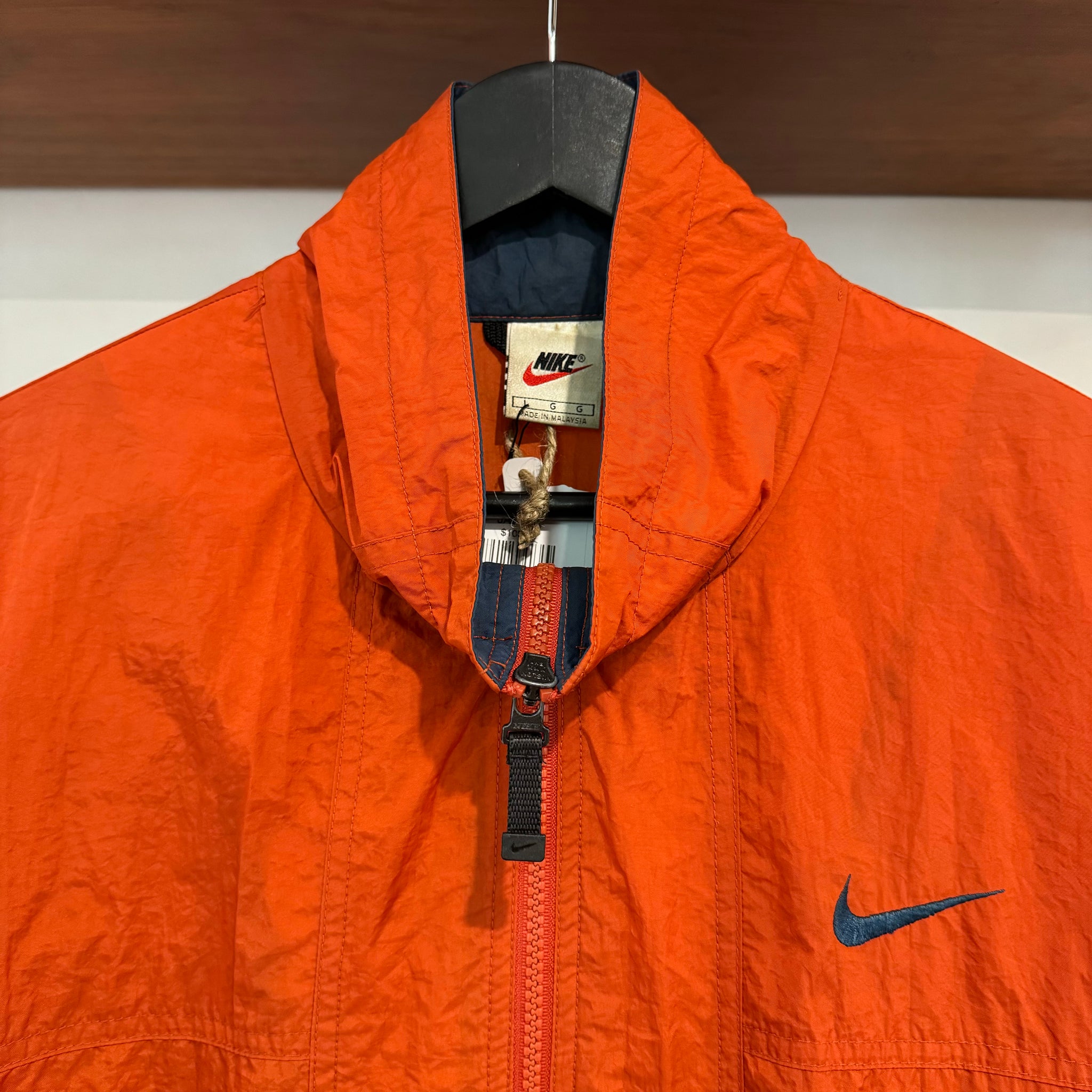 1990'S NIKE SWOOSH SHELL JACKET - XL