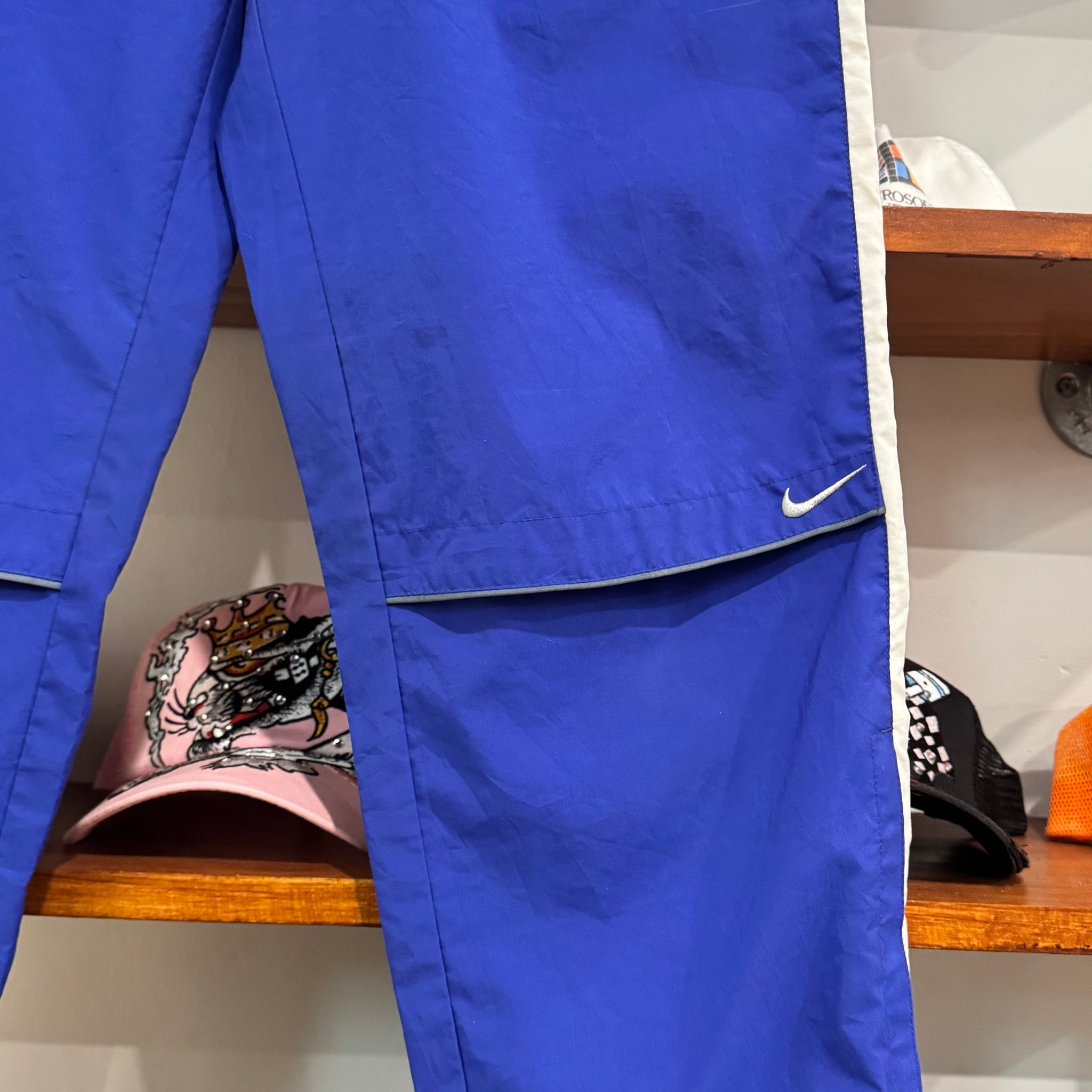 2000'S NIKE LOW SWOOSH 3M TRACK PANTS - M
