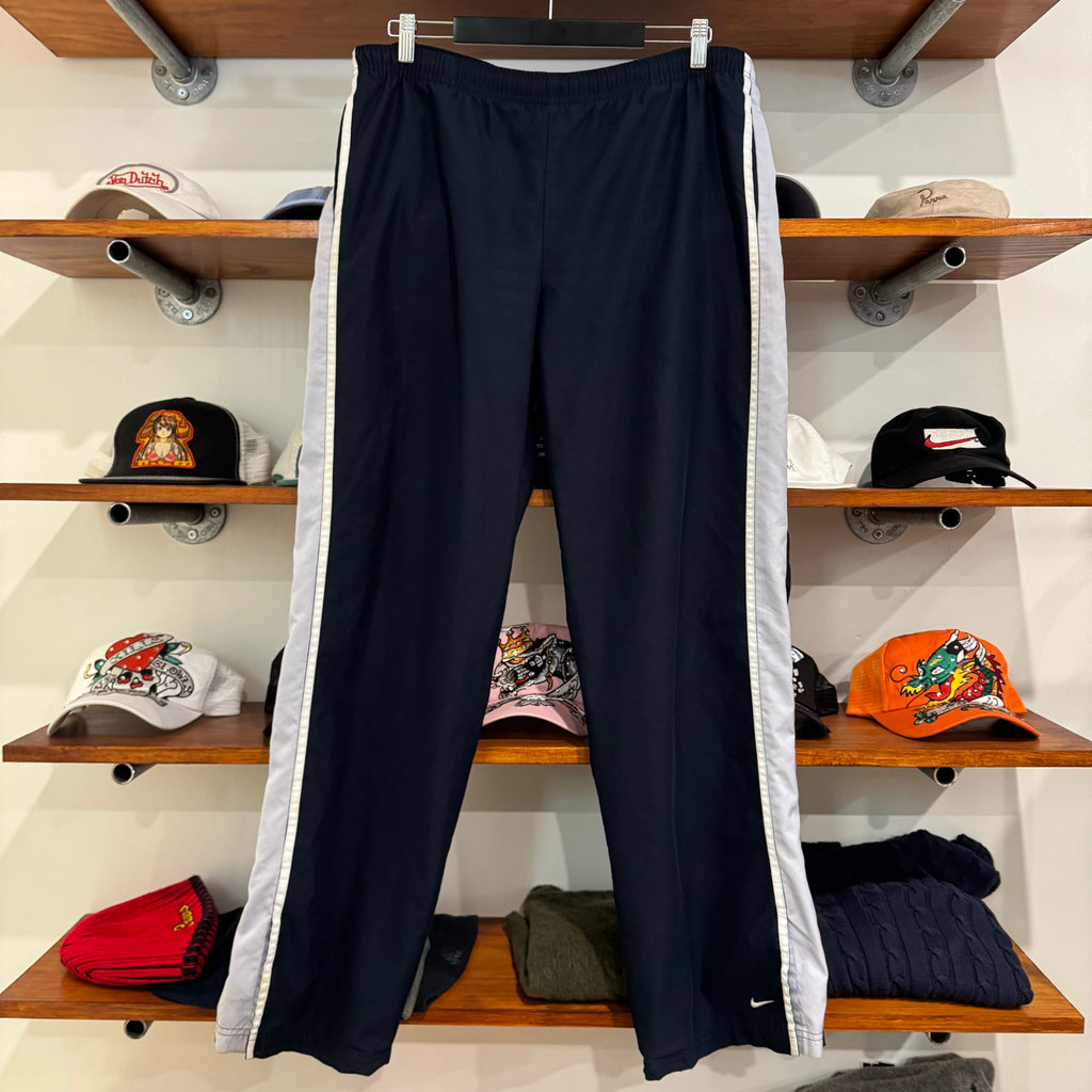 2000'S NIKE LOW SWOOSH STRIPED TRACK PANTS - L