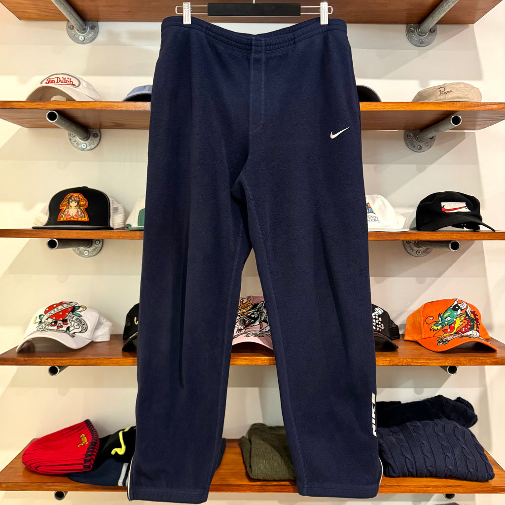 2000'S NIKE LOW LOGO FLEECE SWEATPANTS - M/L