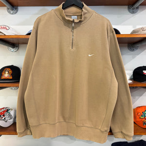 2000'S NIKE SWOOSH 1/4 ZIP SWEATSHIRT - XL