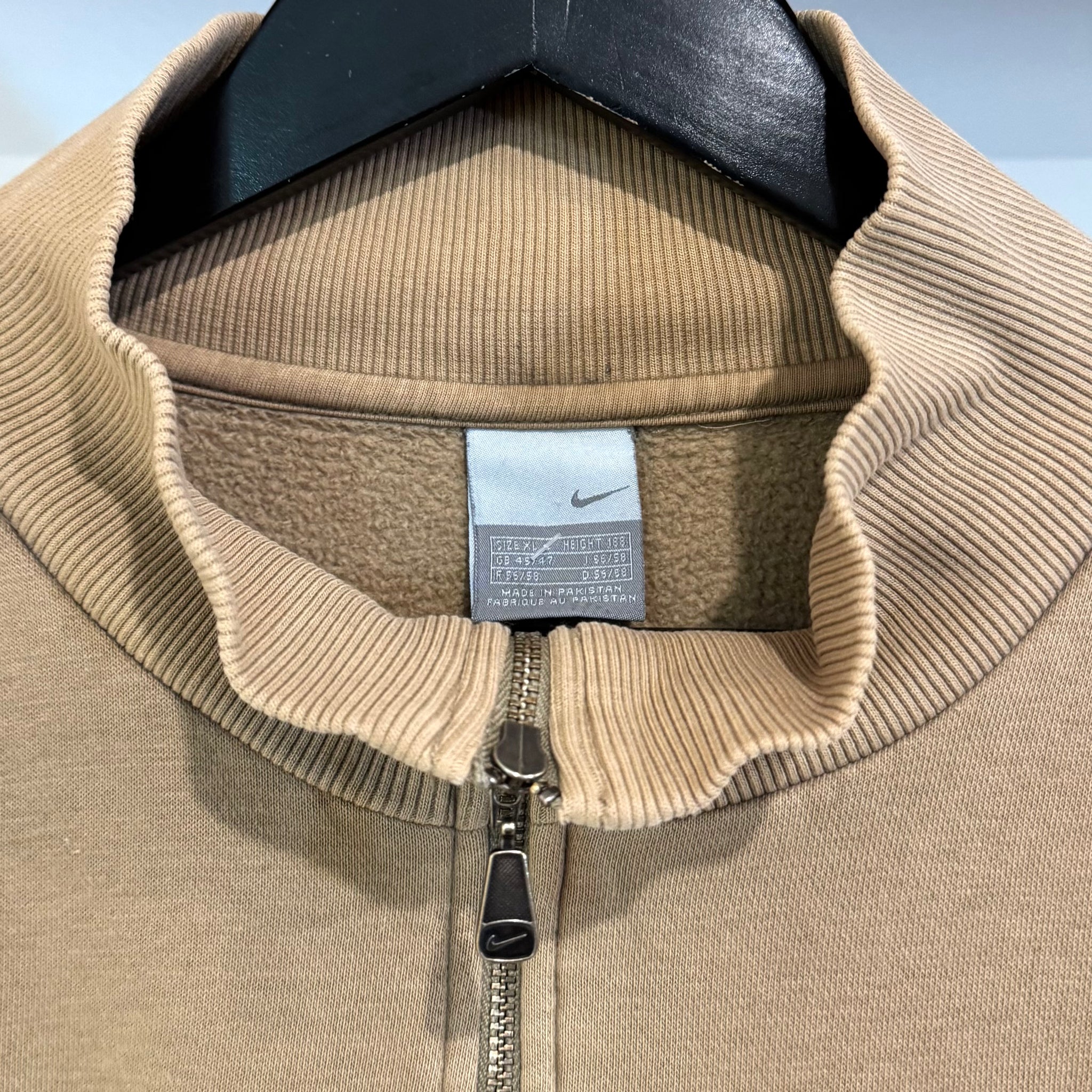 2000'S NIKE SWOOSH 1/4 ZIP SWEATSHIRT - XL