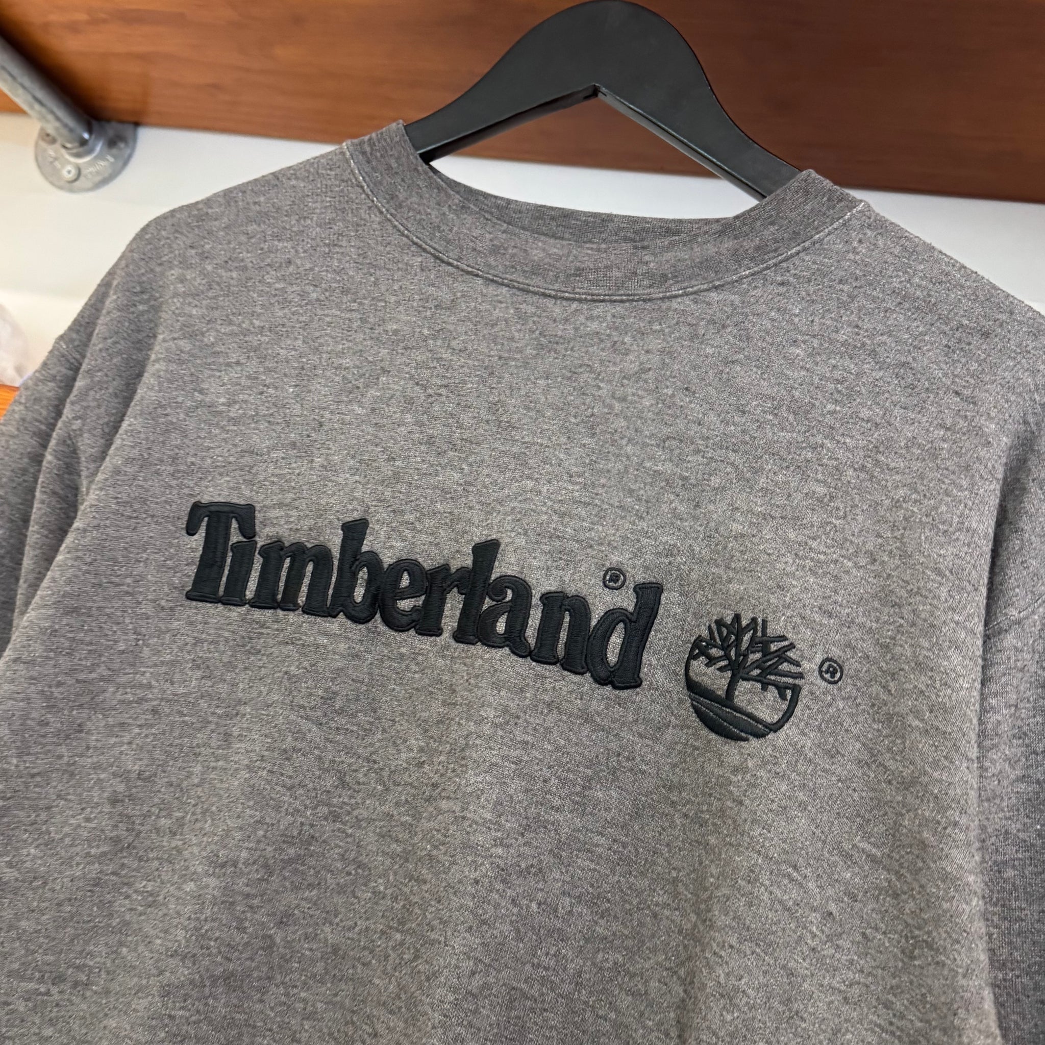 1990'S TIMBERLAND EMBROIDERED SWEATSHIRT - M