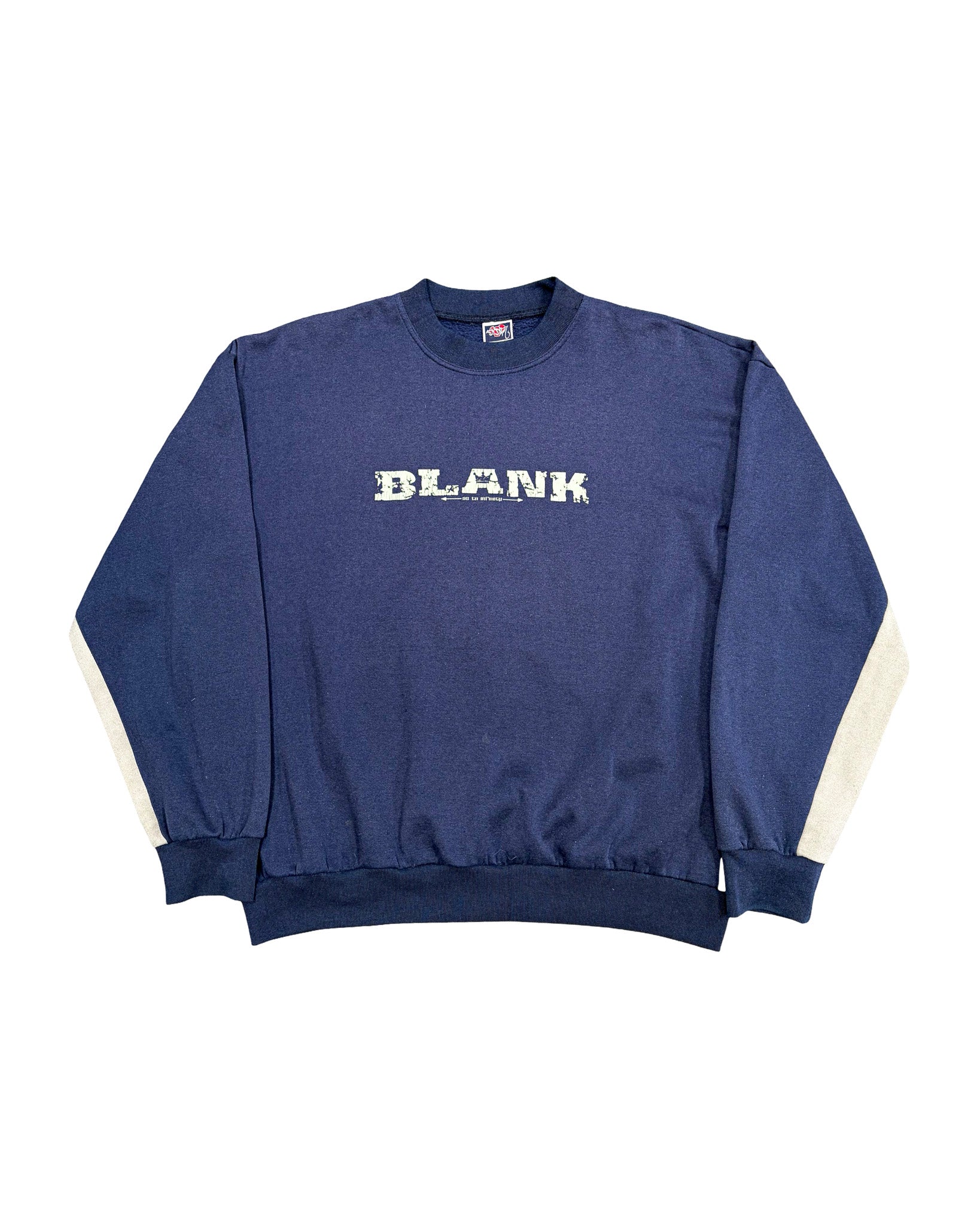 2000'S BLANK TWO-TONE GRAPHIC SWEATSHIRT - XL