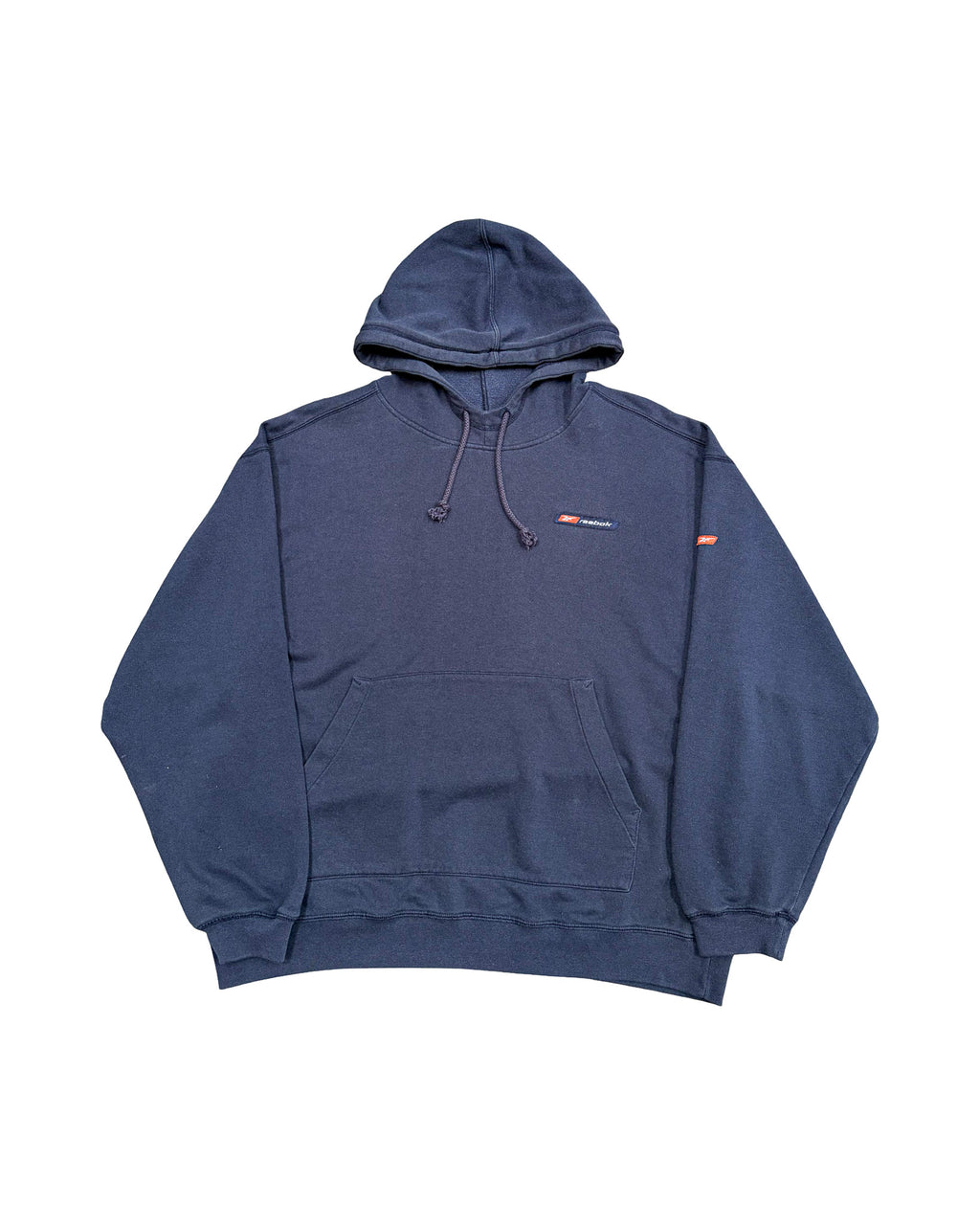2000'S REEBOK LOGO EMBROIDERED HOODIE - L