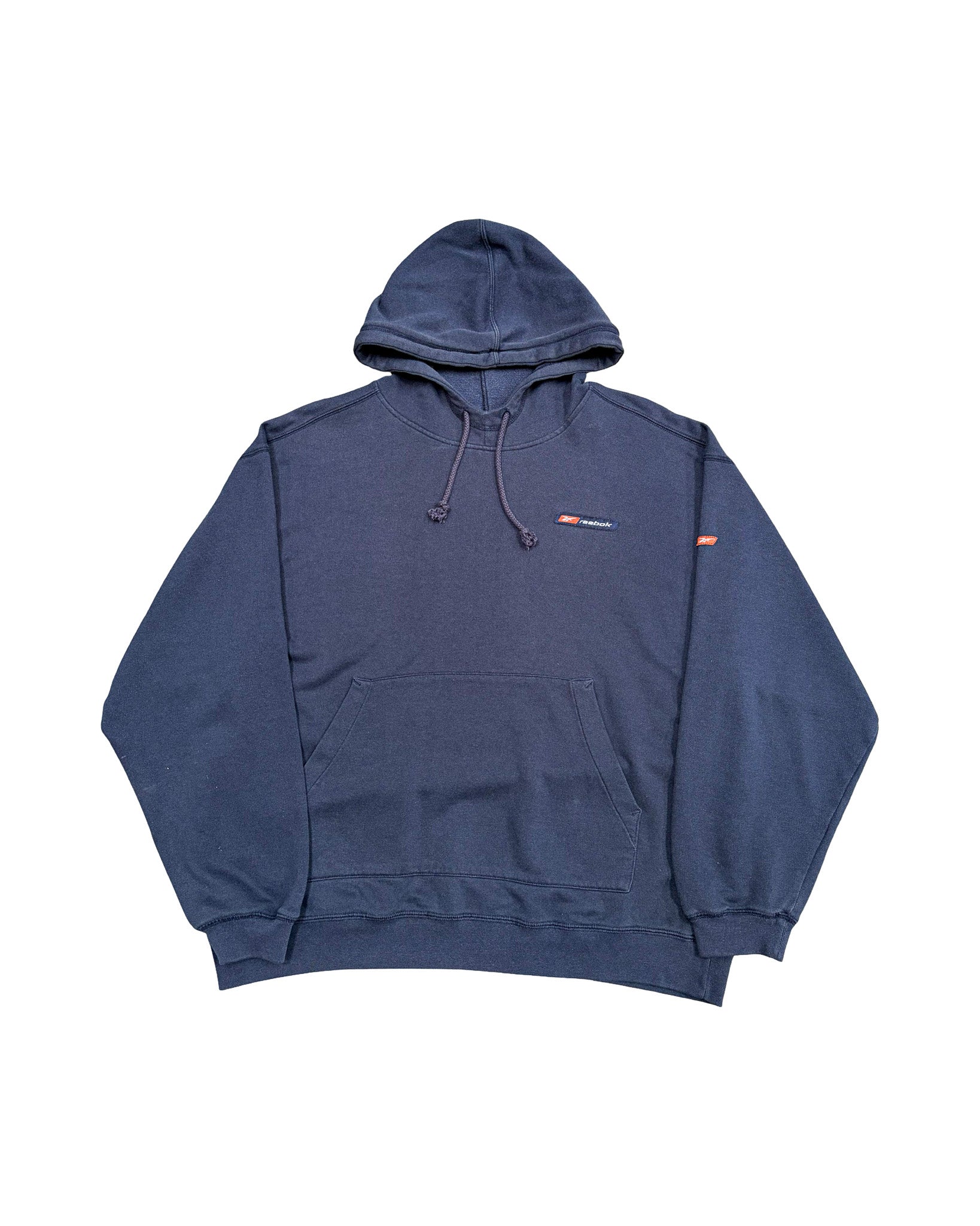 2000'S REEBOK LOGO EMBROIDERED HOODIE - L