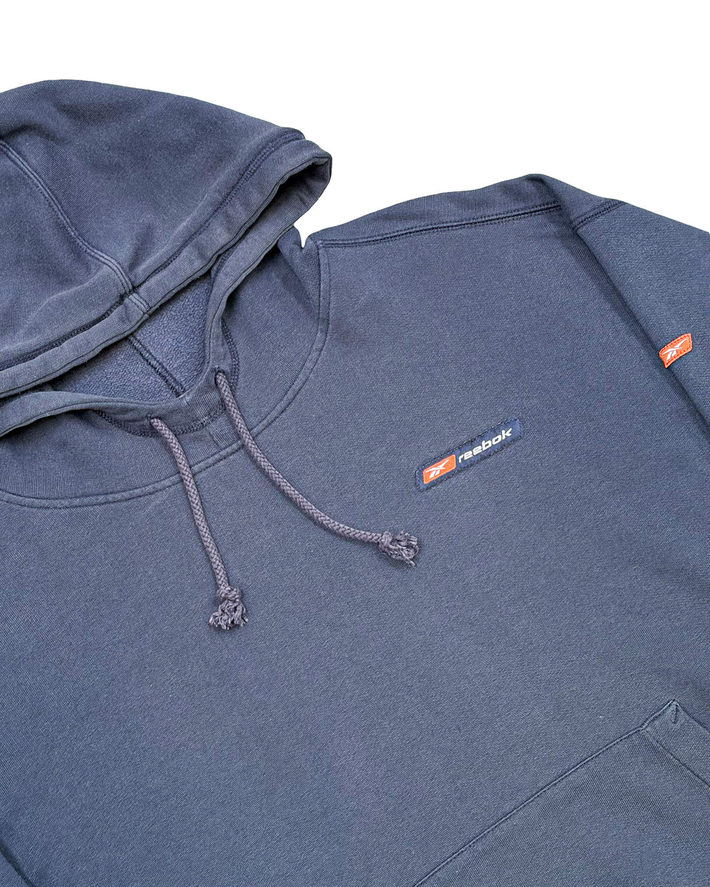 2000'S REEBOK LOGO EMBROIDERED HOODIE - L
