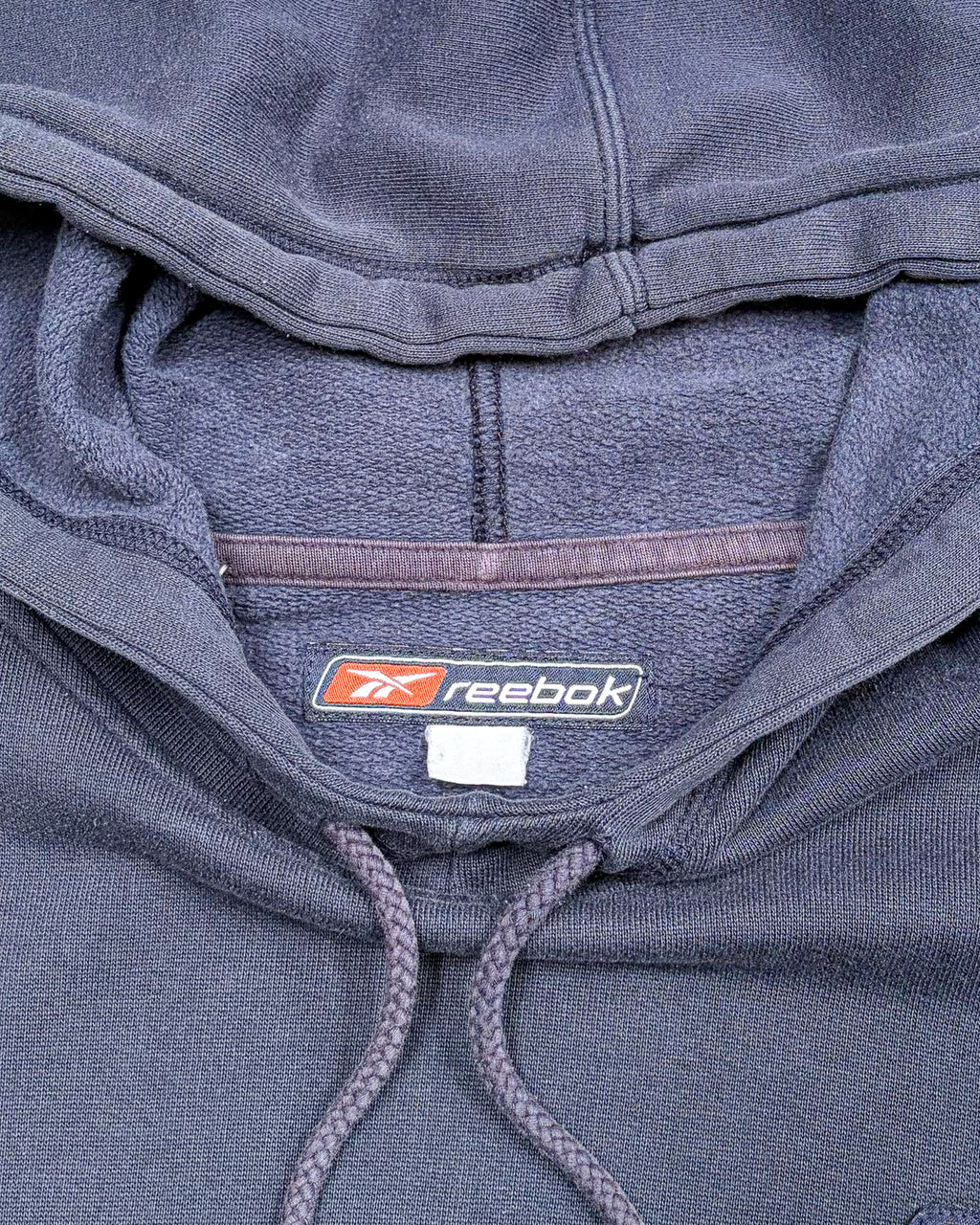 2000'S REEBOK LOGO EMBROIDERED HOODIE - L