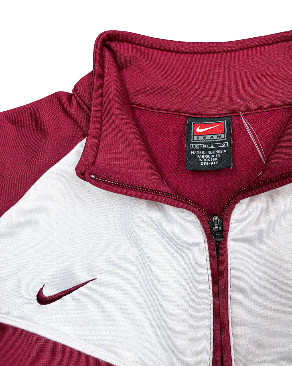 2000'S NIKE SWOOSH TWO-TONE TRACK JACKET - M