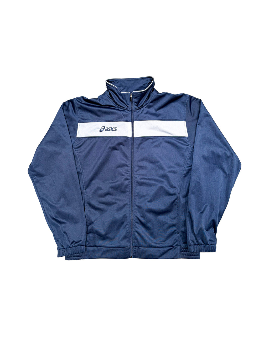 2000'S ASICS LOGO EMBROIDERED TRACK JACKET - L