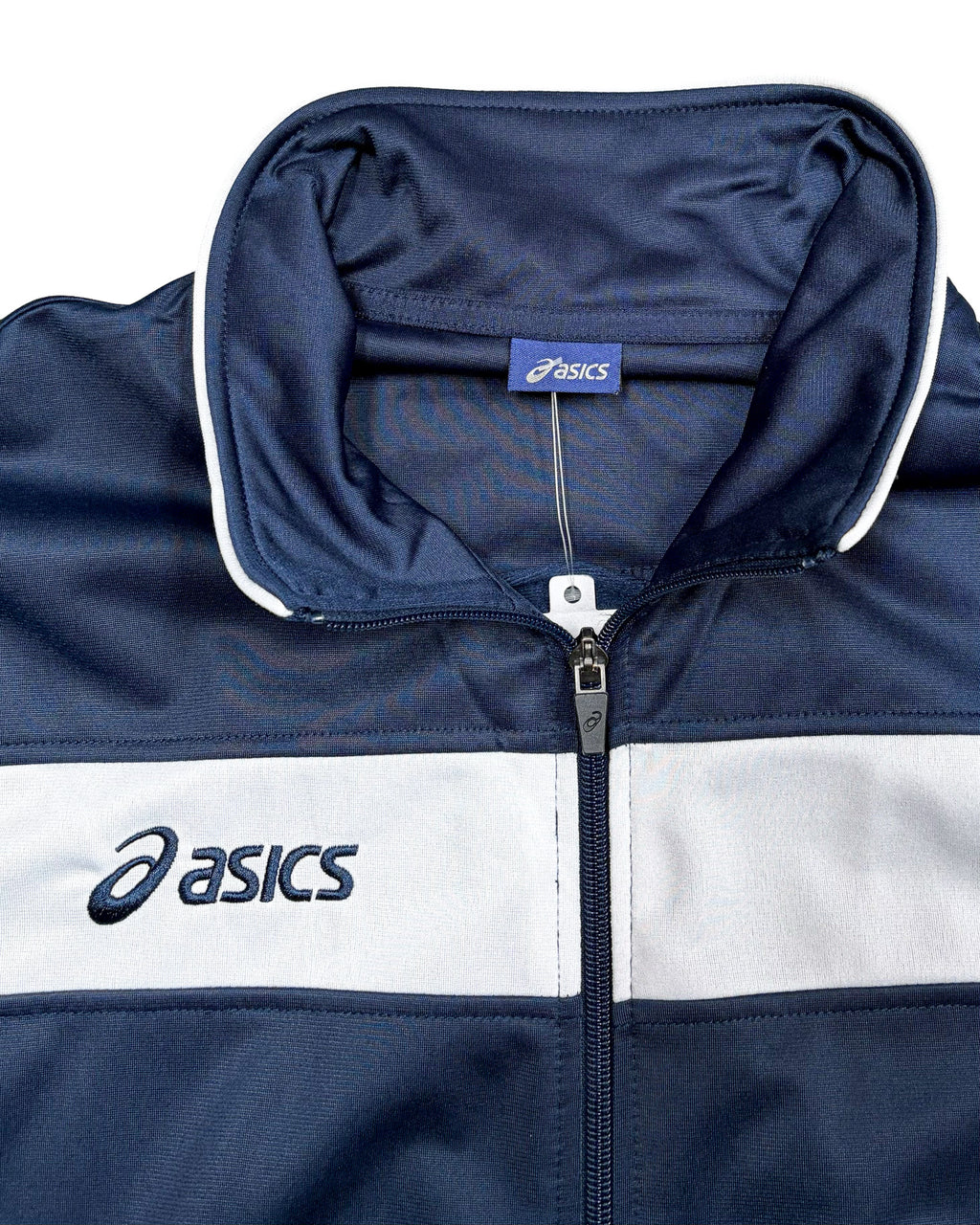 2000'S ASICS LOGO EMBROIDERED TRACK JACKET - L