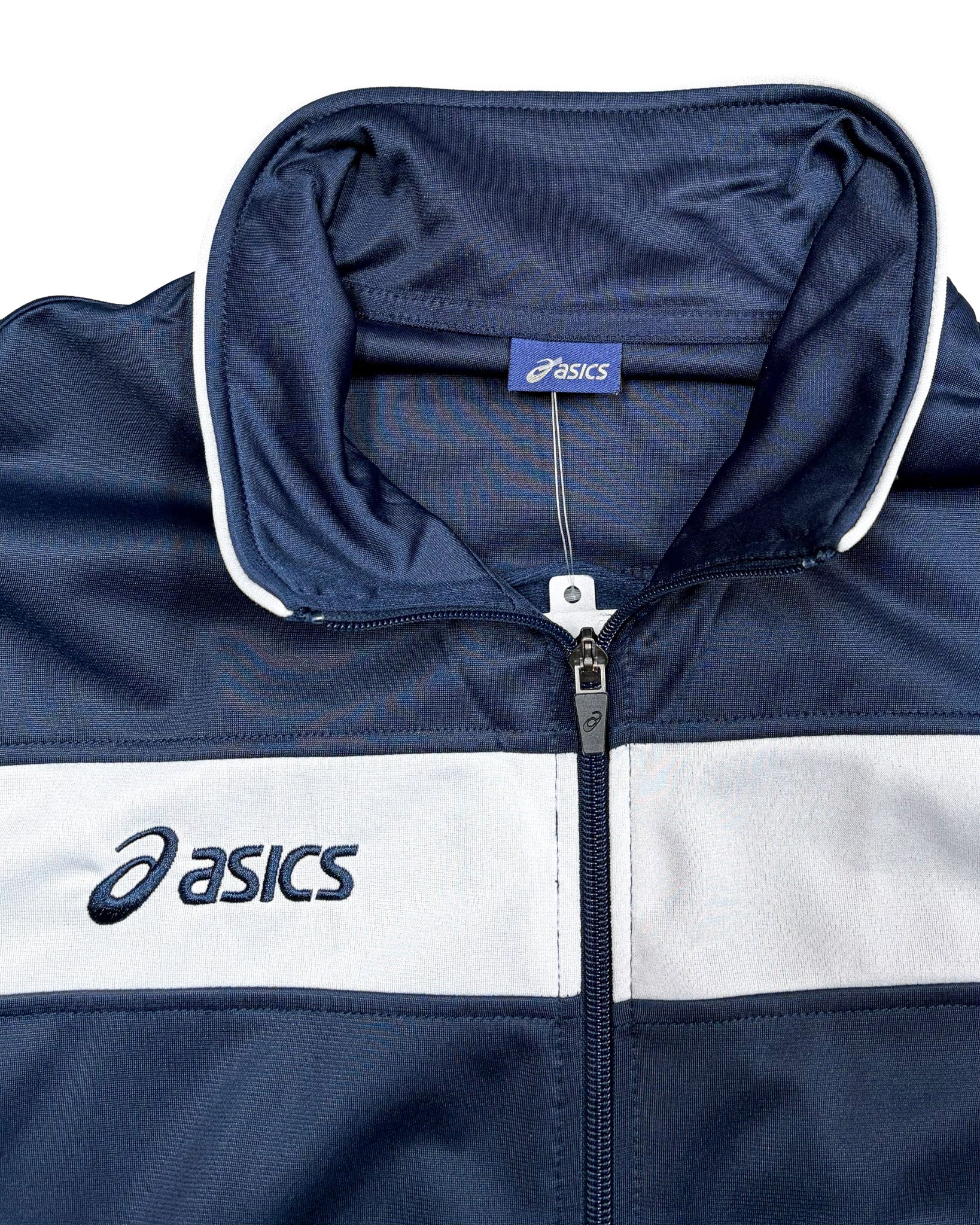 2000'S ASICS LOGO EMBROIDERED TRACK JACKET - L