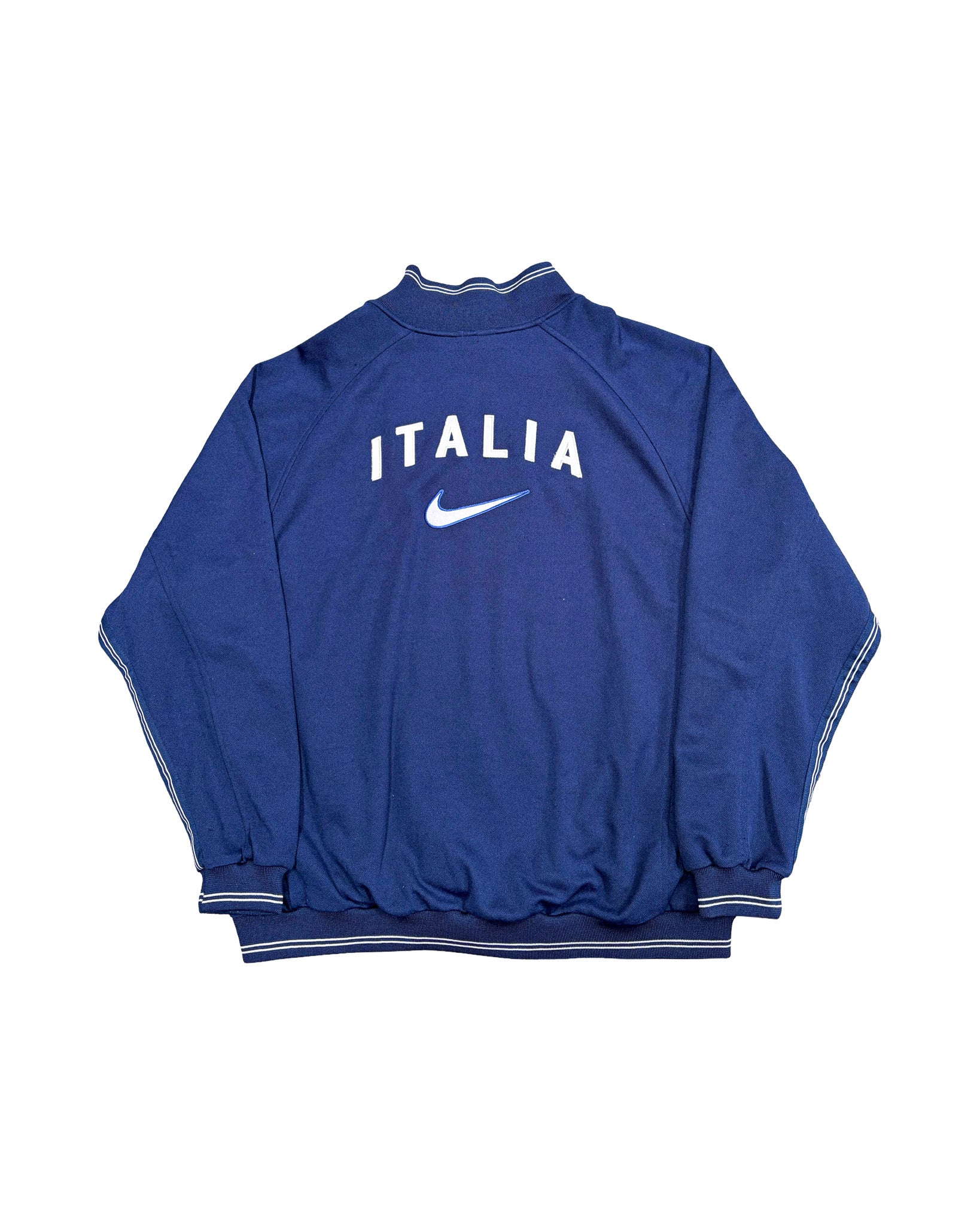 1990'S NIKE ITALIA EMBROIDERED TRACK JACKET - XXL