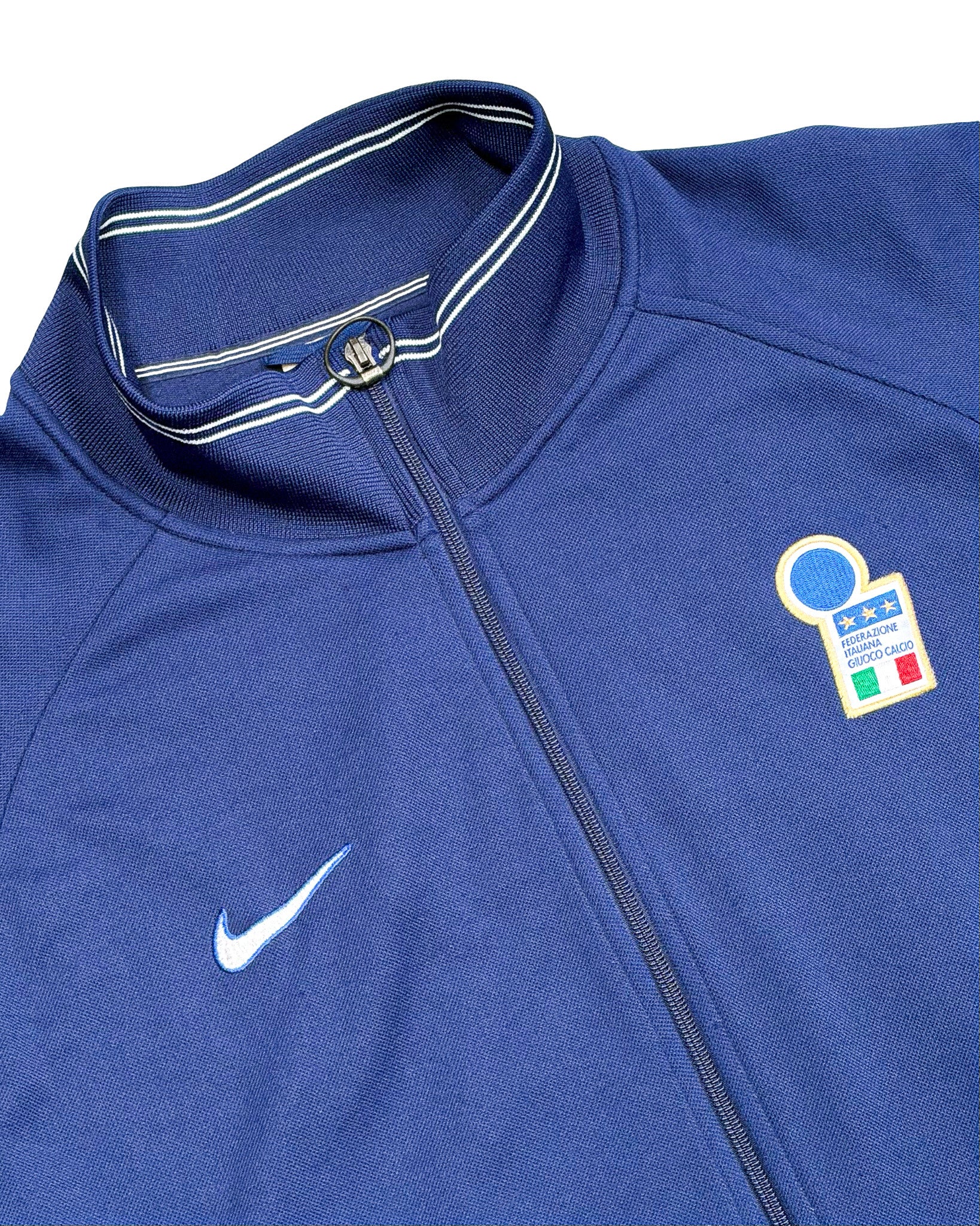 1990'S NIKE ITALIA EMBROIDERED TRACK JACKET - XXL