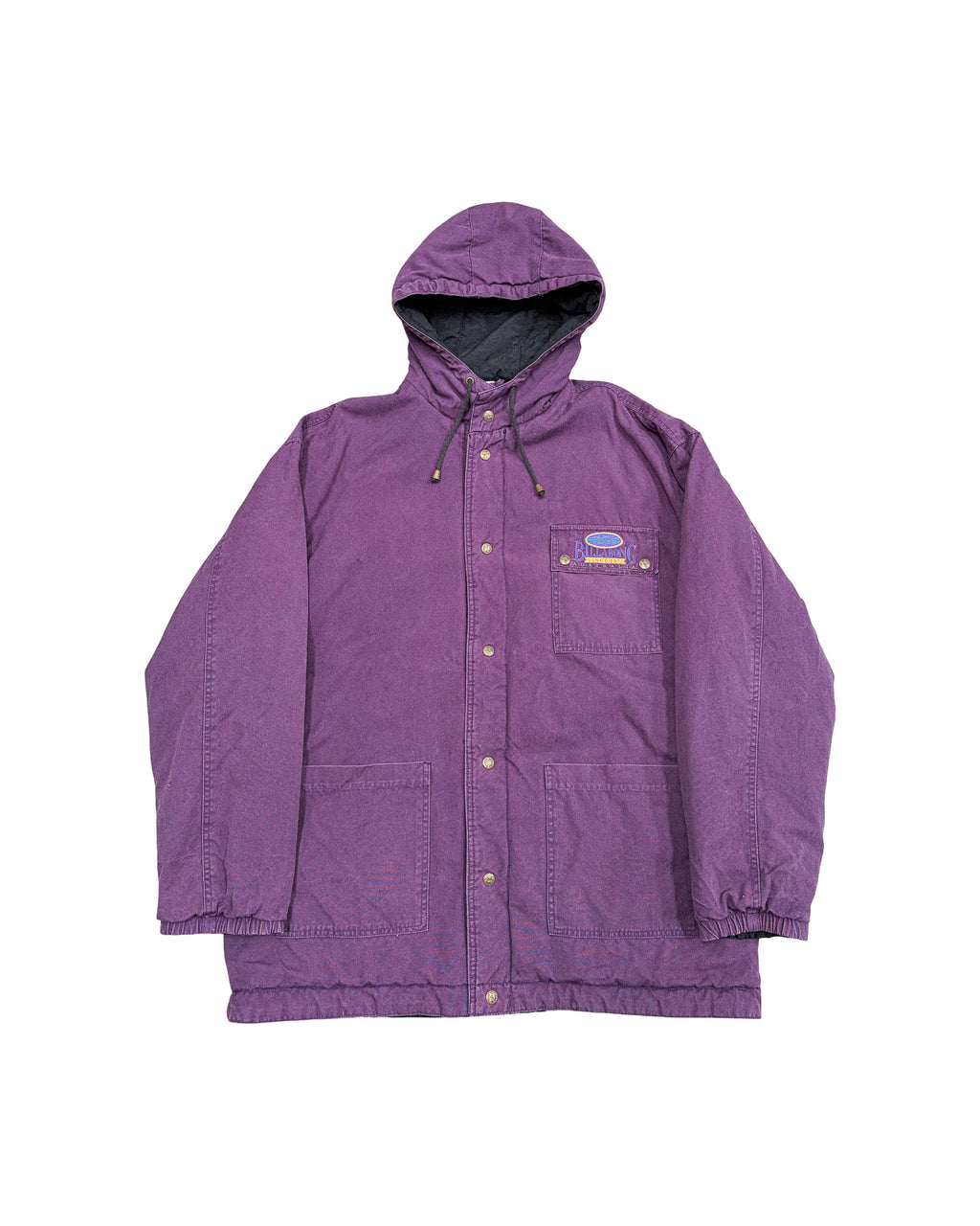 1990'S BILLABONG EMBROIDERED REVERSIBLE JACKET - XXL