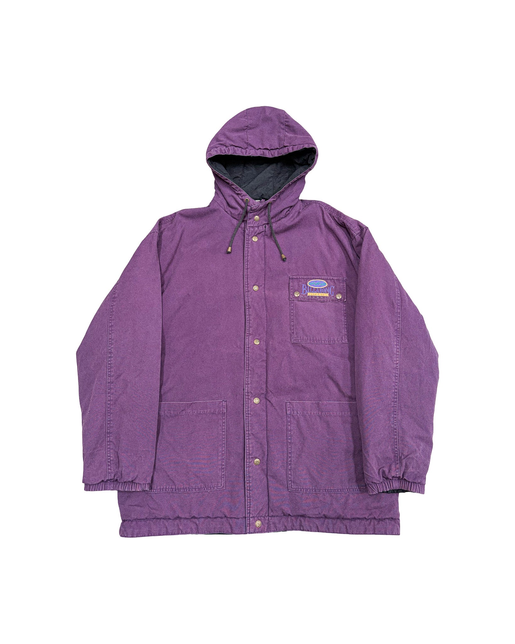 1990'S BILLABONG EMBROIDERED REVERSIBLE JACKET - XXL