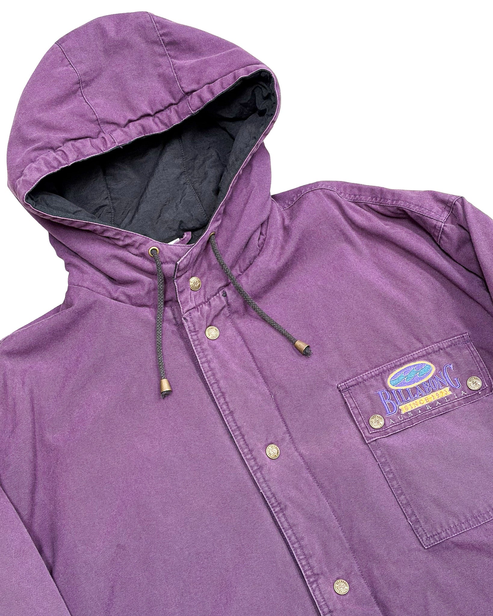 1990'S BILLABONG EMBROIDERED REVERSIBLE JACKET - XXL