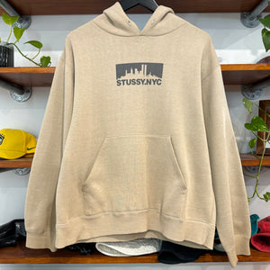 2000'S STUSSY NYC GRAPHIC HOODIE - M