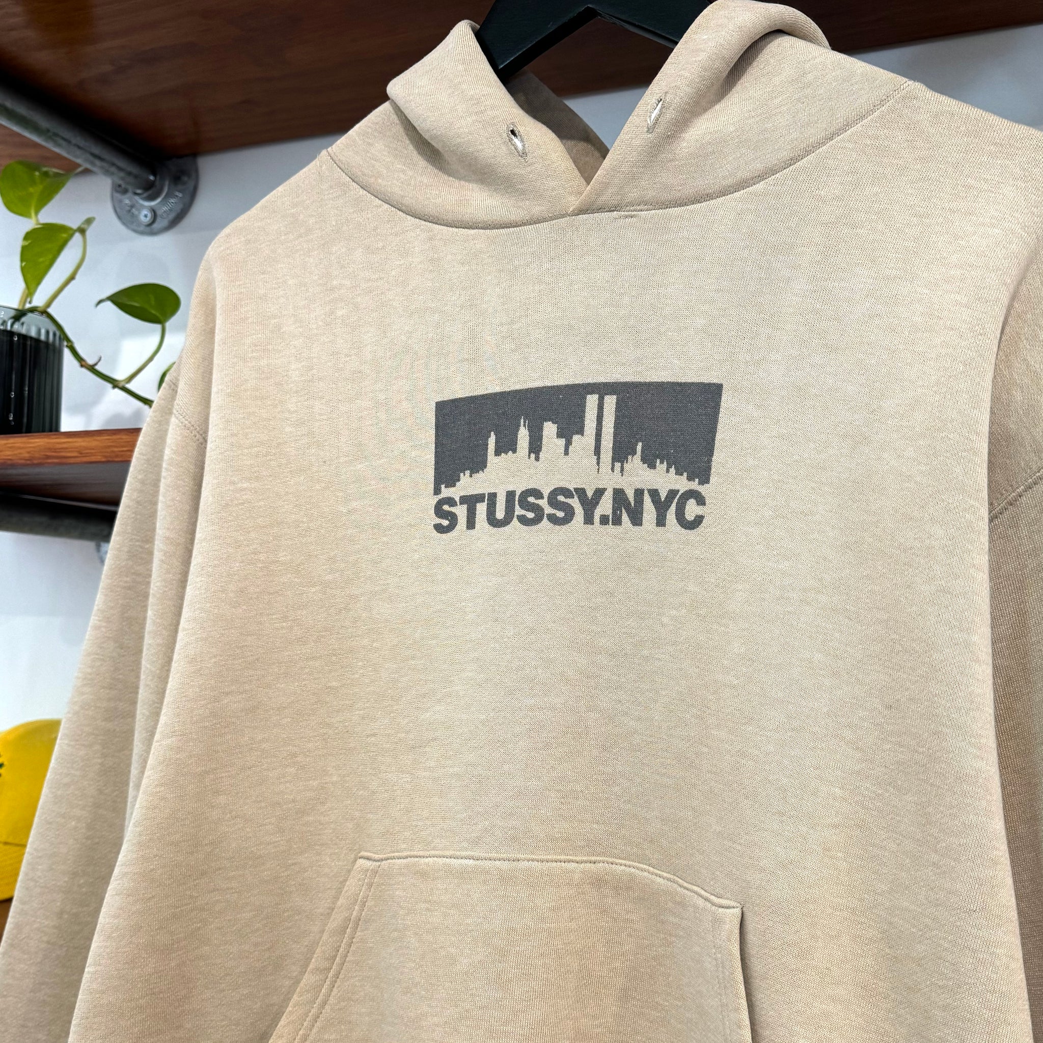 2000'S STUSSY NYC GRAPHIC HOODIE - M