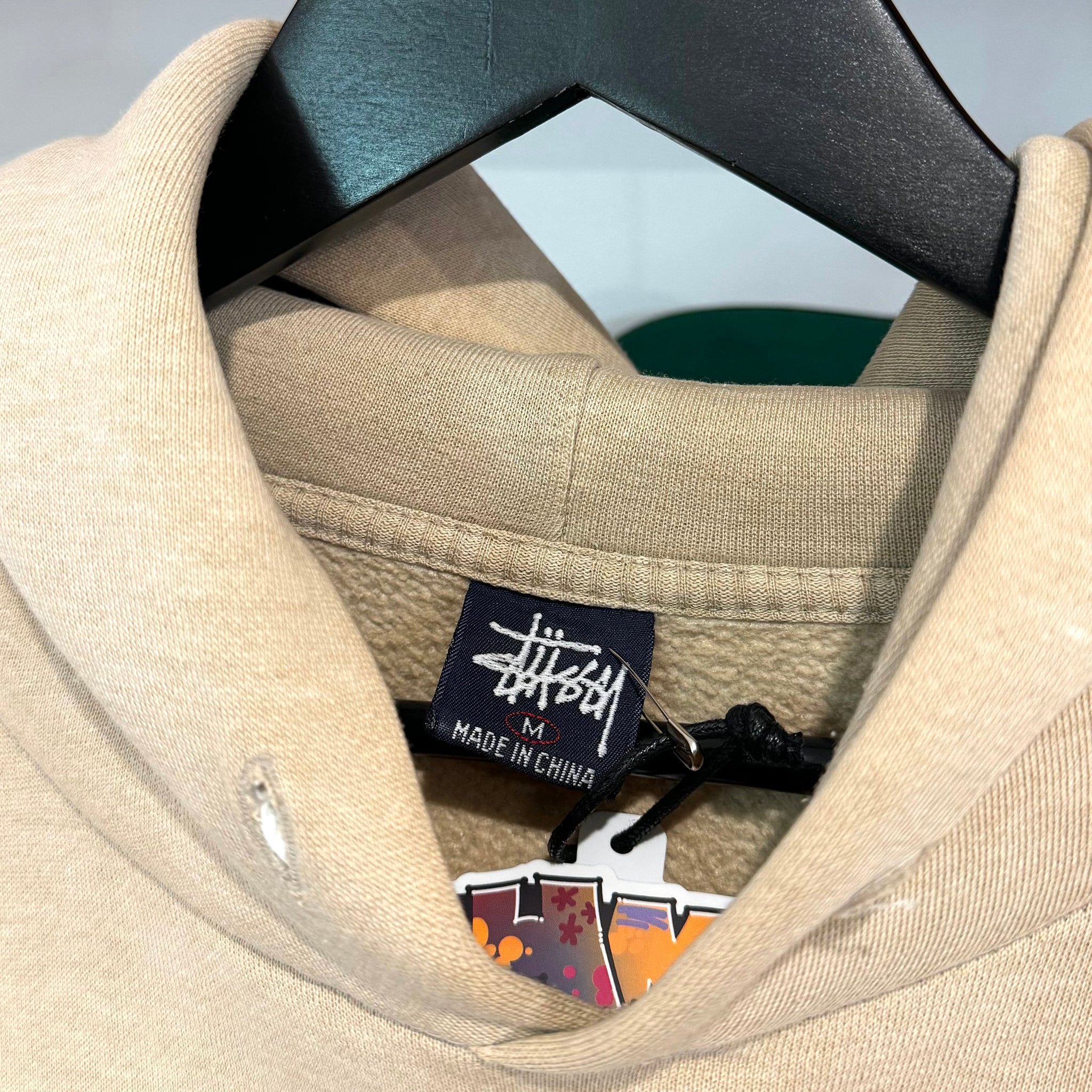 2000'S STUSSY NYC GRAPHIC HOODIE - M