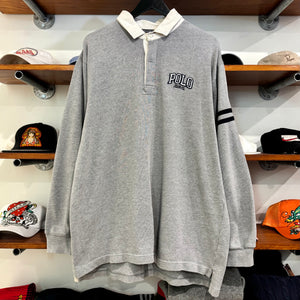2000'S POLO RALPH LAUREN JEANS RUGBY JUMPER - L