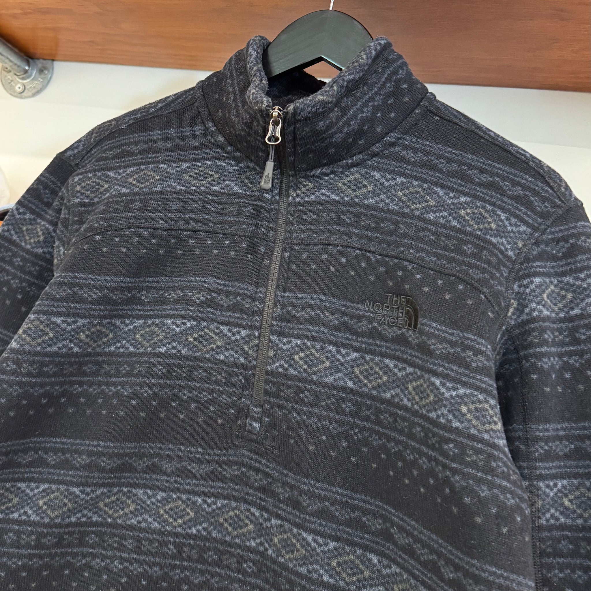 2000'S THE NORTH FACE AZTEC 1/4 ZIP FLEECE - M