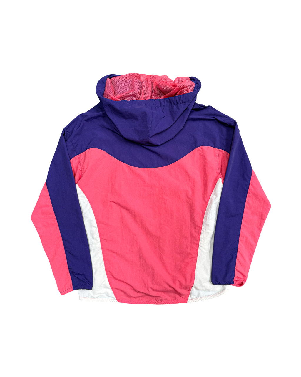 2010'S ASICS TIGER 1/4 ZIP PANELS JACKET - M