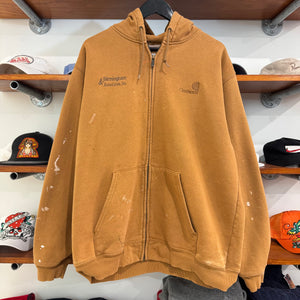 2000'S CARHARTT EMBROIDERED HOODED JACKET - L/XL