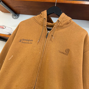 2000'S CARHARTT EMBROIDERED HOODED JACKET - L/XL