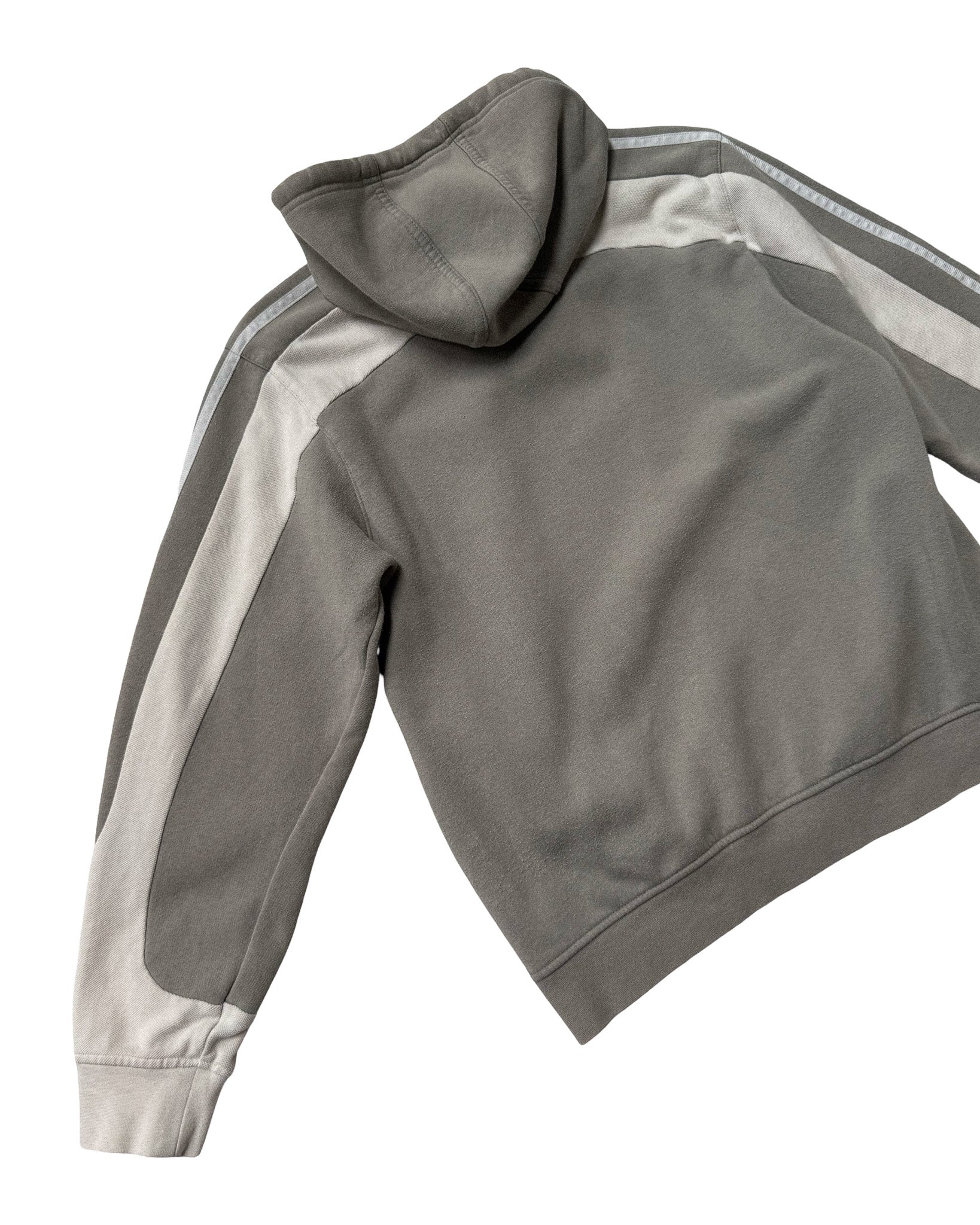 2004 ADIDAS 3-STRIPE PANELS HOODIE - M