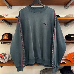2000'S PUMA LOGO PATTERN SWEATSHIRT - L