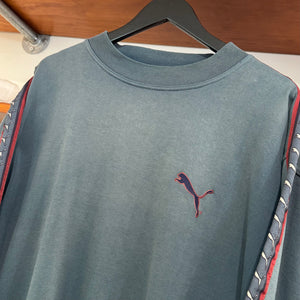 2000'S PUMA LOGO PATTERN SWEATSHIRT - L