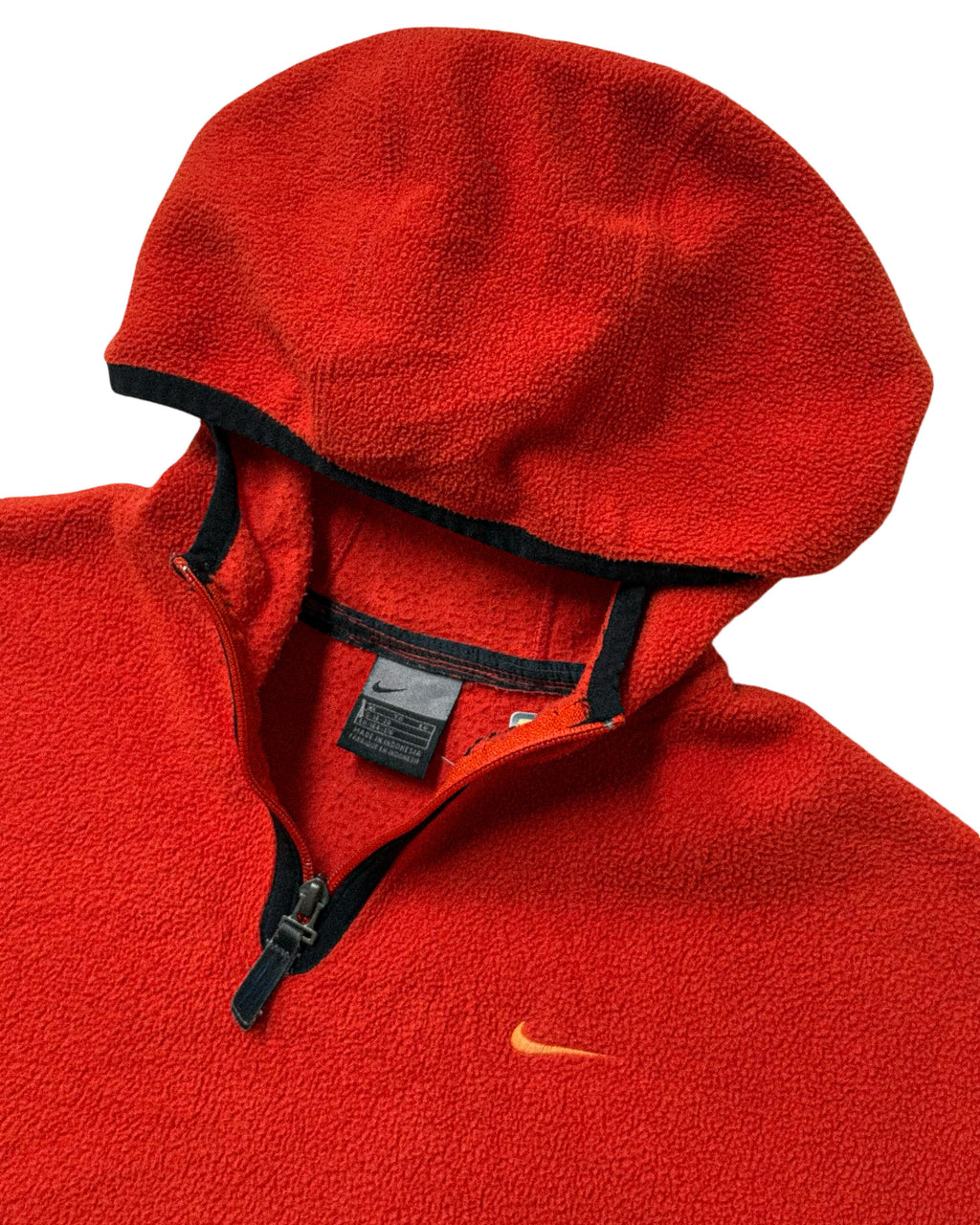 2000'S NIKE SPELLOUT FLEECE 1/4 ZIP JACKET - M