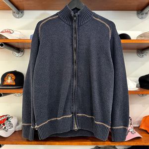 2000'S LEVI'S CONTRAST STITCH KNIT JACKET - M