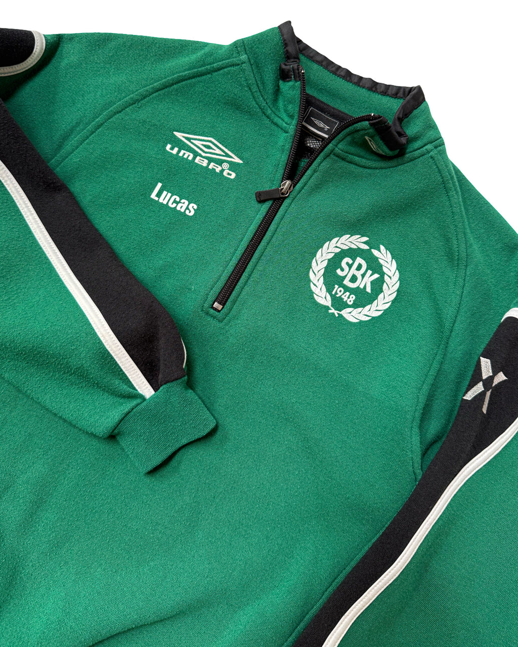 2000'S UMBRO 'SBK' 1/4 ZIP SWEATSHIRT - S