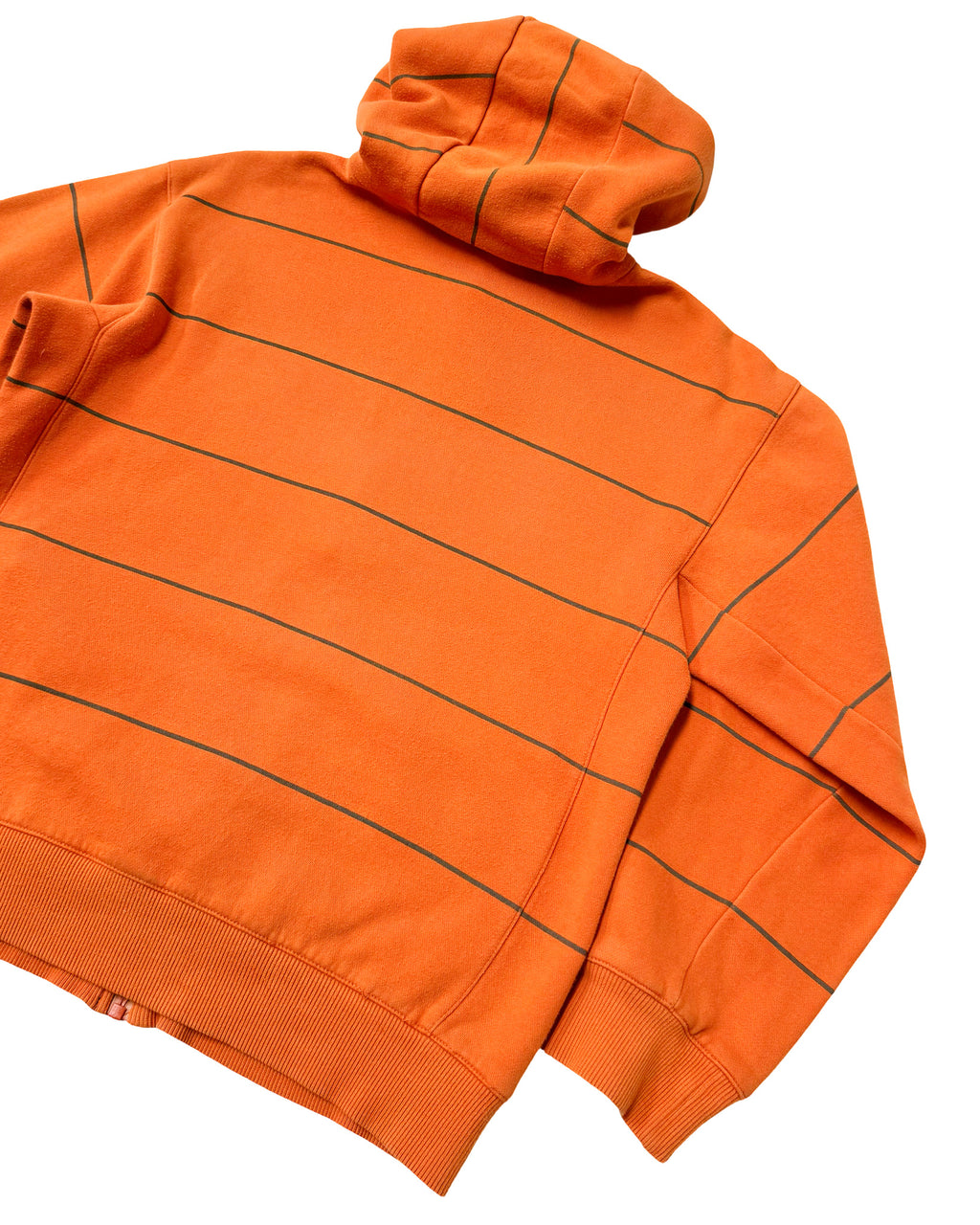 2000'S NIKE 'JUST DO IT' STRIPED HOODIE - M