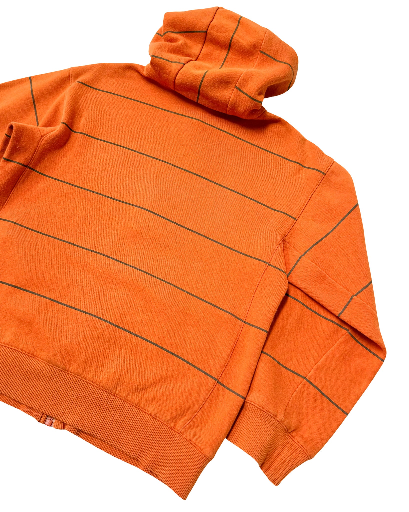 2000'S NIKE 'JUST DO IT' STRIPED HOODIE - M